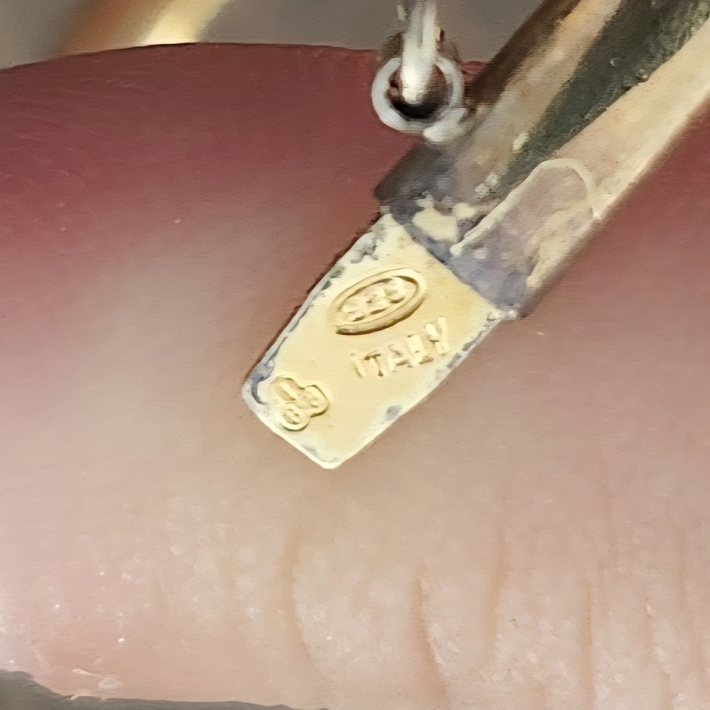 925 sterling silver gold plated bangle - Picture 4 of 5